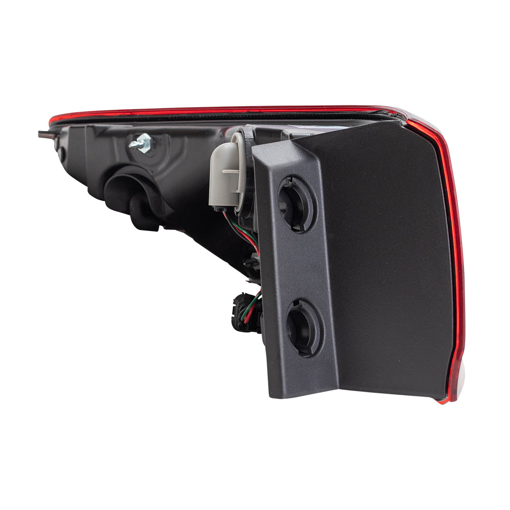 Brock Replacement Passengers Tail Light Quarter Panel Mounted Tail Lamp Compatible with 15-17 TLX 33500TZ3A01 AC2805106