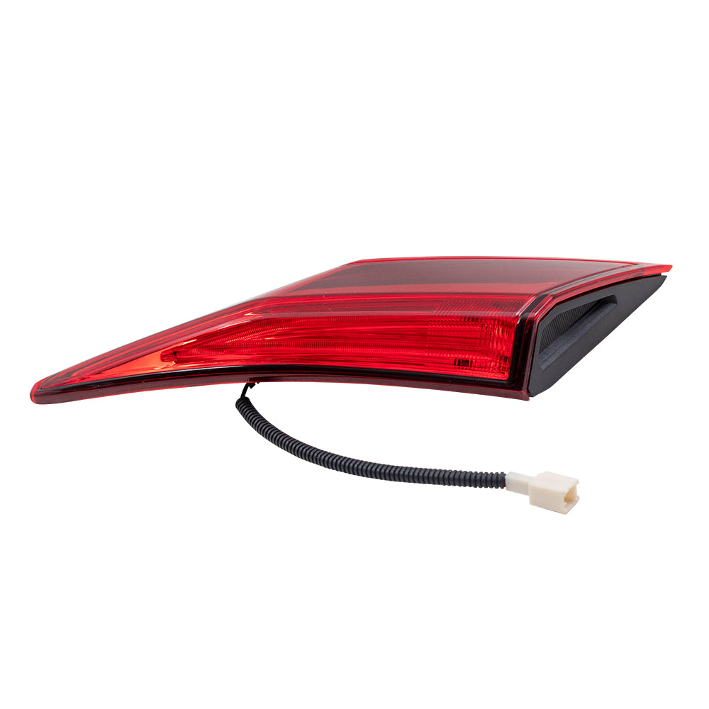 Brock Replacement Pair Tail Lights Compatible with 2016-20219 Civic Sedan Driver and Passenger Lid Mounted Set Tail Lamps 34155TBAA01 34150TBAA01