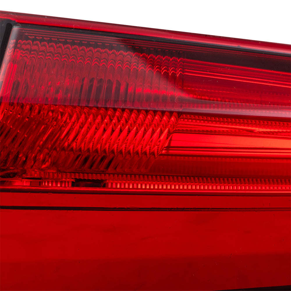 Brock Replacement Pair Tail Lights Compatible with 2016-20219 Civic Sedan Driver and Passenger Lid Mounted Set Tail Lamps 34155TBAA01 34150TBAA01