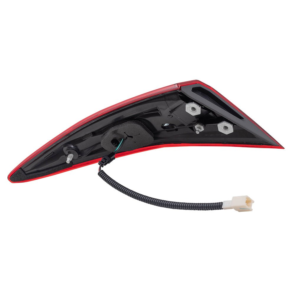 Brock Replacement Tail Light Assembly Compatible with 2016-2021 Civic Sedan Passengers Lid Mounted Tail Lamp 34150TBAA01 34150-TBA-A01