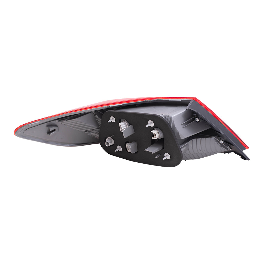 Brock Replacement Driver and Passenger Side Tail Light Assembly Set Compatible with 2013-2015 Accord Coupe