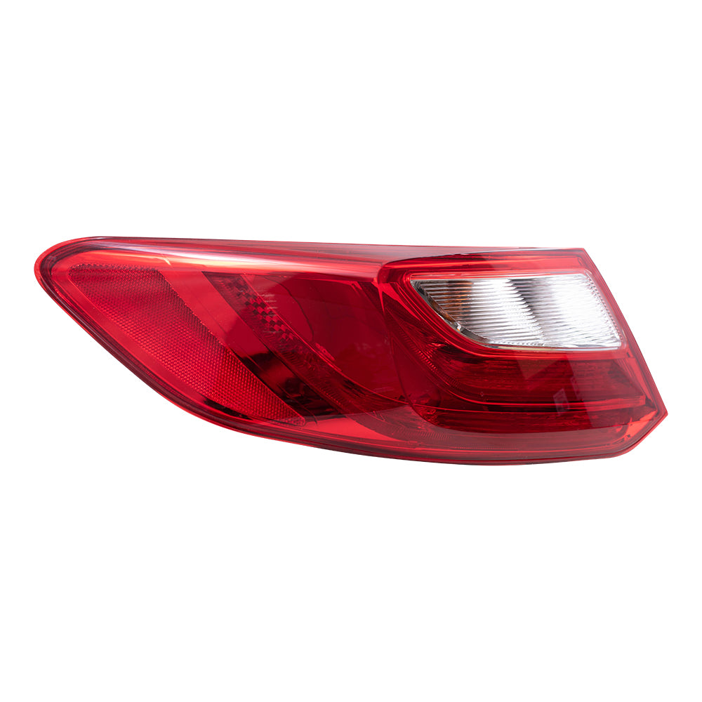 Brock Replacement Driver Side Tail Light Assembly Compatible with 2013-2015 Accord Coupe