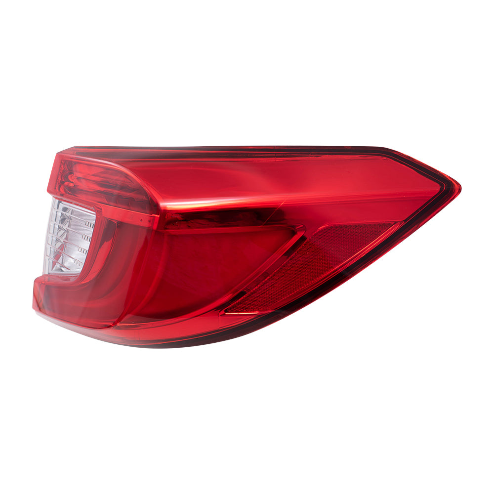 Brock Replacement Passenger Side Tail Light Assembly Quarter Mounted Compatible with 2018-2020 Accord Sedan