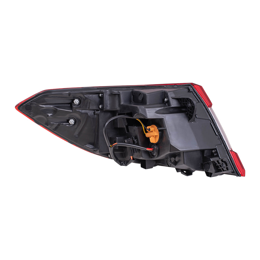 Brock Replacement Passenger Side Tail Light Assembly Quarter Mounted Compatible with 2018-2020 Accord Sedan