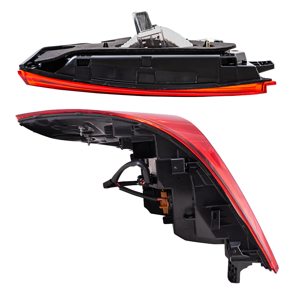 Brock Aftermarket Replacement Driver Left Tail Light Assembly Set Compatible With 2018-2022 Honda Accord Sedan Except Touring