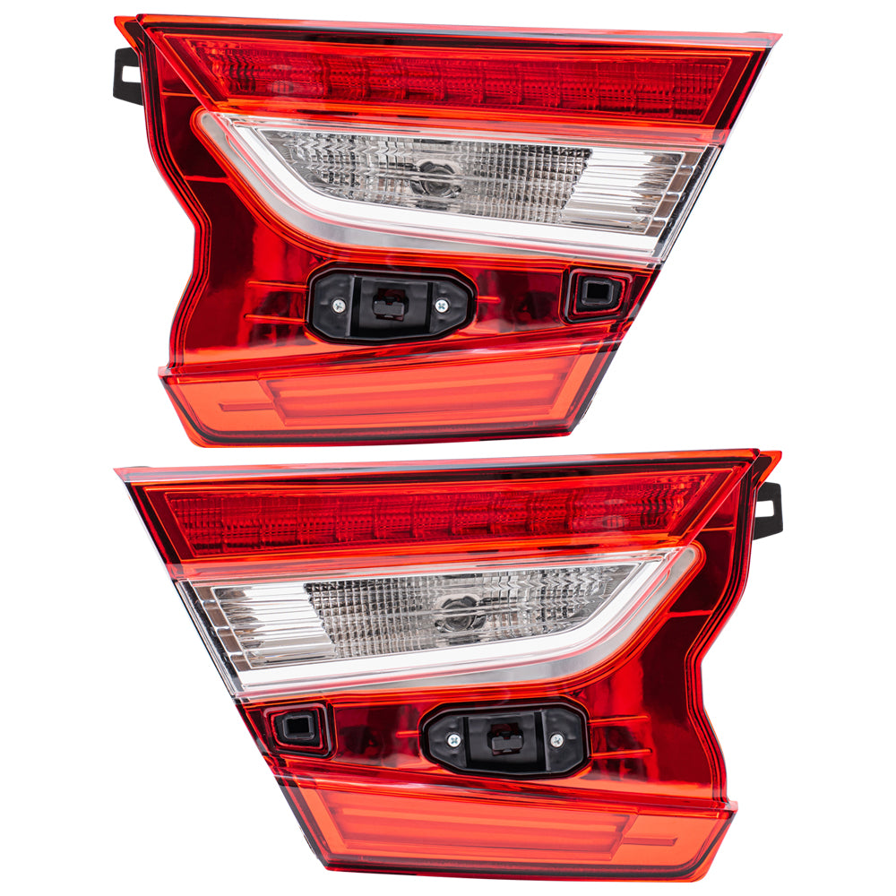 Brock Aftermarket Replacement Driver Left Passenger Right Combination Tail Light Assembly Compatible With 2018-2022 Honda Accord Sedan Except Touring