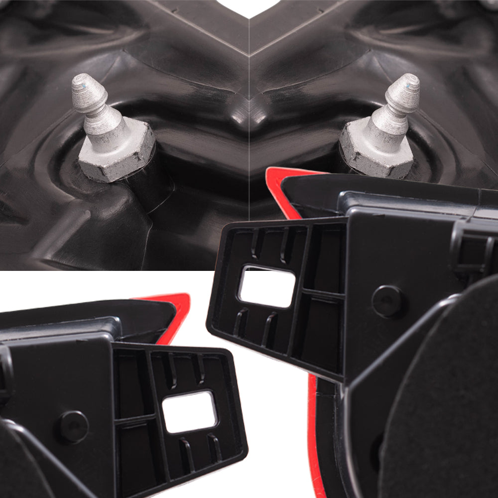 Brock Aftermarket Replacement Driver Left Passenger Right Tail Light Assembly Set Compatible With 2018-2022 Honda Accord Sedan Except Touring