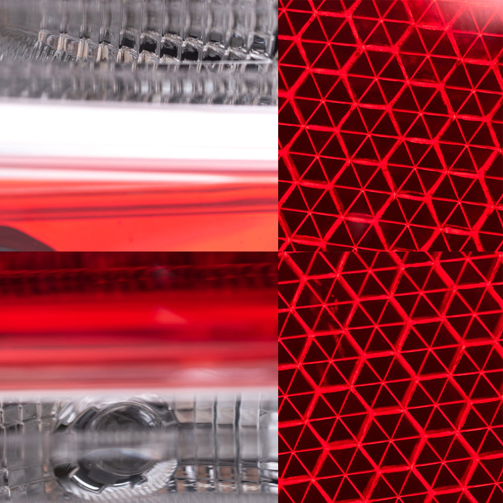 Brock Aftermarket Replacement Driver Left Passenger Right Tail Light Assembly 4 Piece Set Compatible With 2018-2022 Honda Accord Sedan Touring