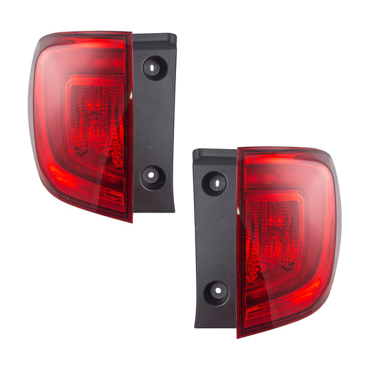 2016-2018 Honda Pilot Tail Light Assembly Body Mounted Set LH+RH 2022-2025 Honda Passport Elite/EX-L