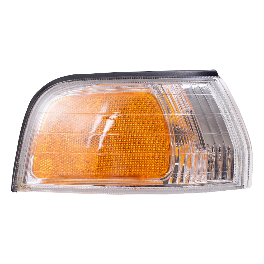 Brock Replacement Driver and Passenger Park Signal Side Marker Lights Lamps Compatible with 92-93 Accord 34350-SM4-A03 34300-SM4-A03