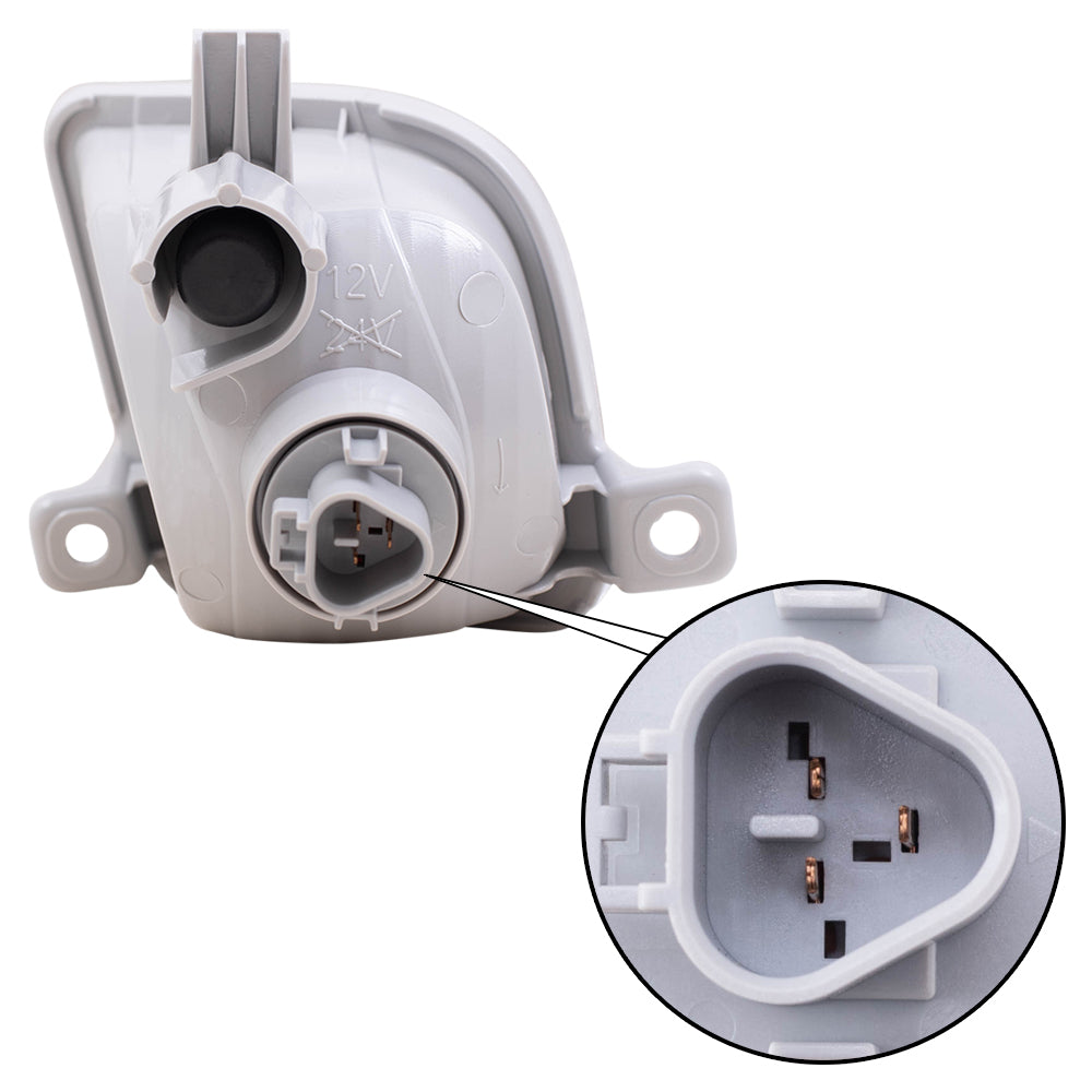 Brock Aftermarket Replacement Part Passenger Side Turn Signal Light Assembly Compatible with 2018-2020 Honda Odyssey Except LX 2019-2021 Honda Passport