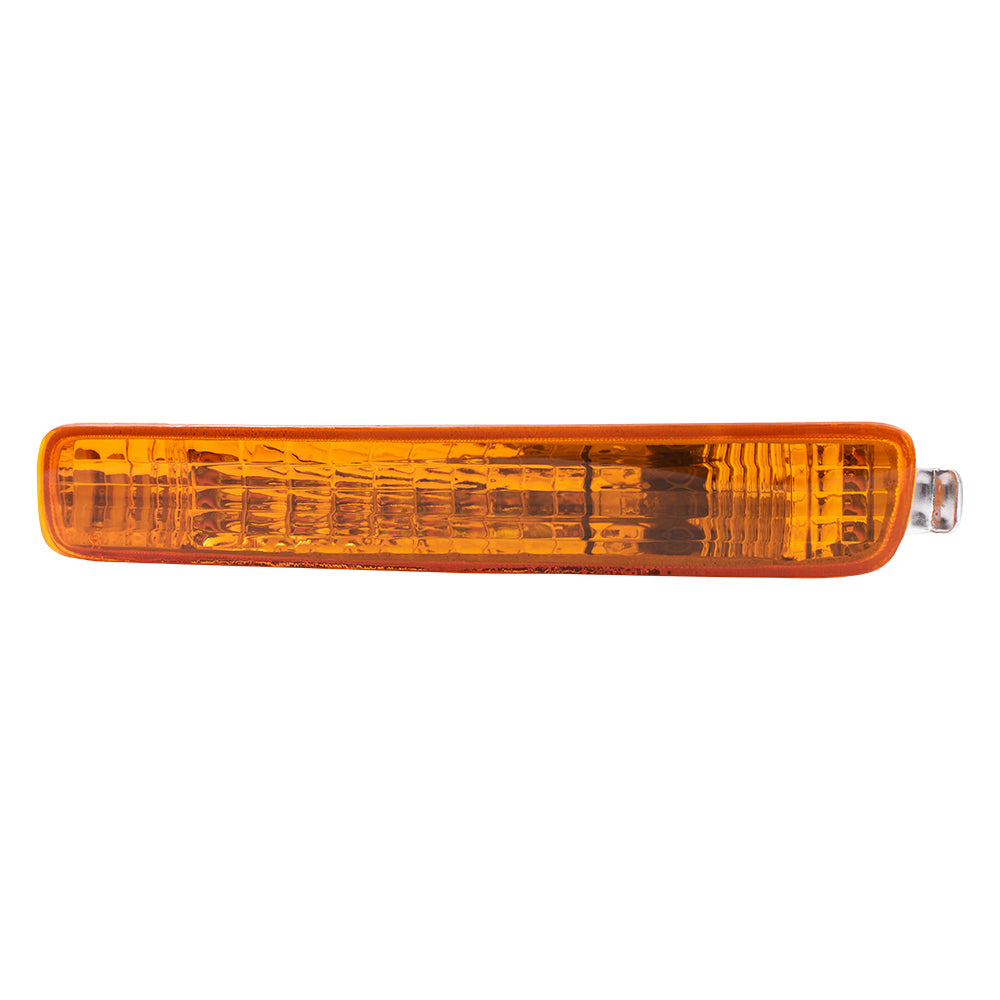 Brock Replacement Drivers Park Signal Front Marker Light Lamp Lens Compatible with 96-97 Accord 33352-SV4-A02