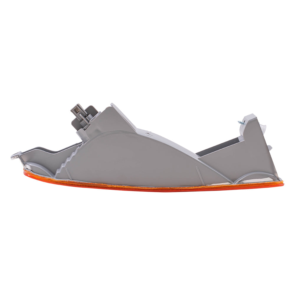 Brock Replacement Drivers Park Signal Front Marker Light Lamp Lens Compatible with 96-97 Accord 33352-SV4-A02