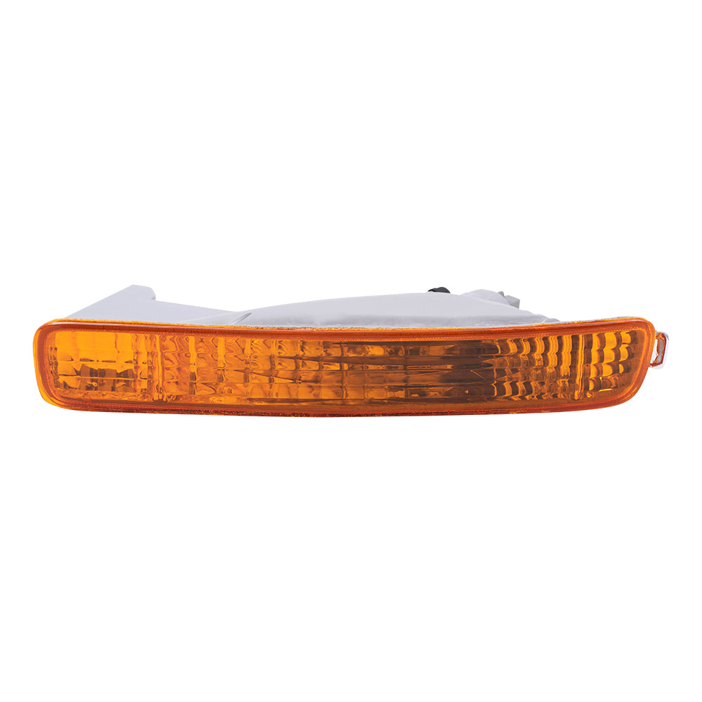 Brock Replacement Drivers Park Signal Front Marker Light Lamp Lens Compatible with 96-97 Accord 33352-SV4-A02