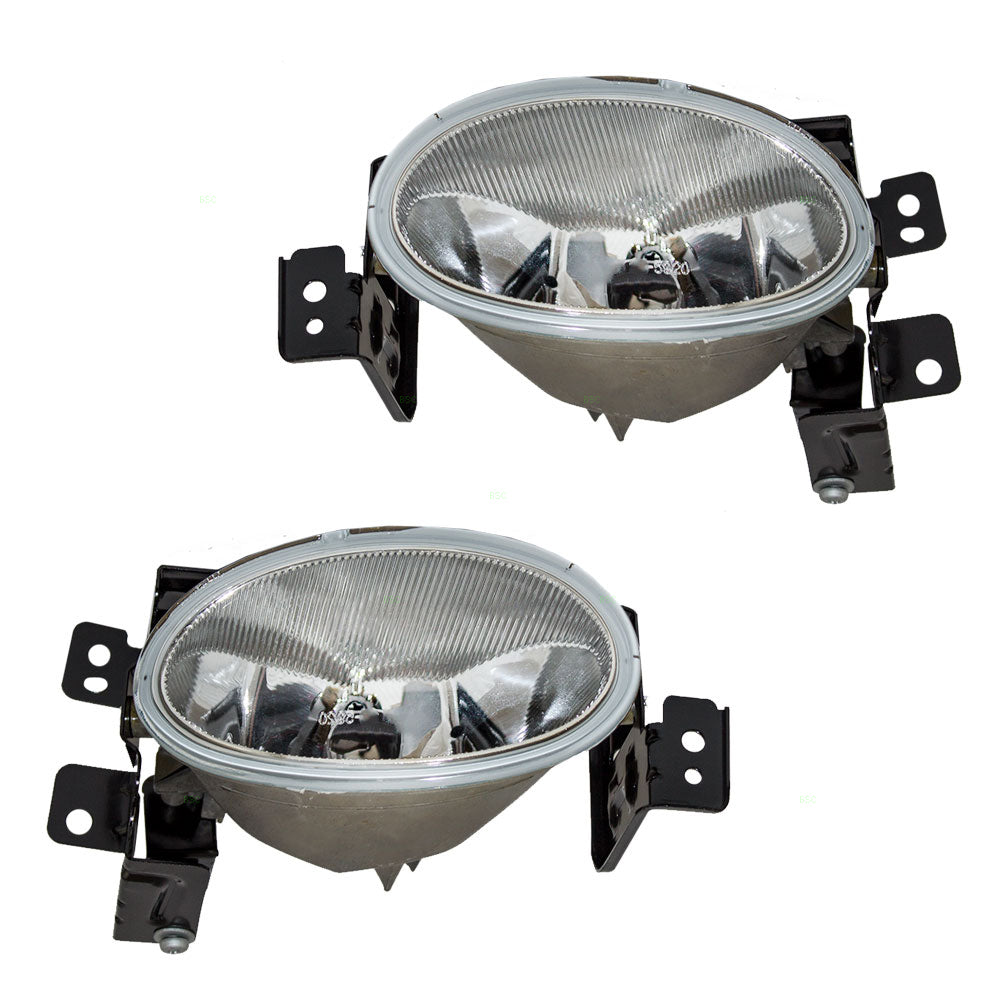 Brock Replacement Driver and Passenger Fog Lights Lamps with Brackets Compatible with 2004-2008 TSX 33951-SEC-A01 33901-SEC-A01