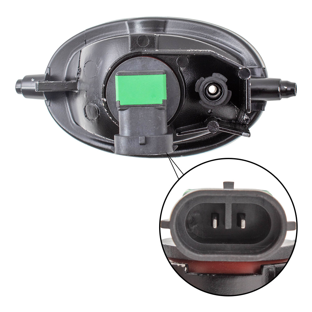 Brock Replacement Driver and Passenger Side Fog Light Assemblies without Bracket Compatible with 1998-2014 Various Models Dealer Installed Type ONLY 2002-2006 RSX 2004-2005 TSX