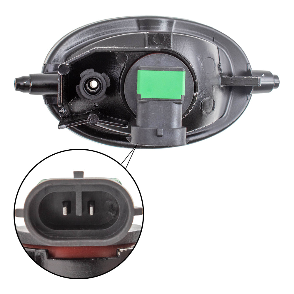 Brock Replacement Driver Side Fog Light Assembly without Bracket Compatible with 1998-2014 Various Models Dealer Installed Type ONLY 2002-2006 RSX 2004-2005 TSX 08V31-S5D-1M102