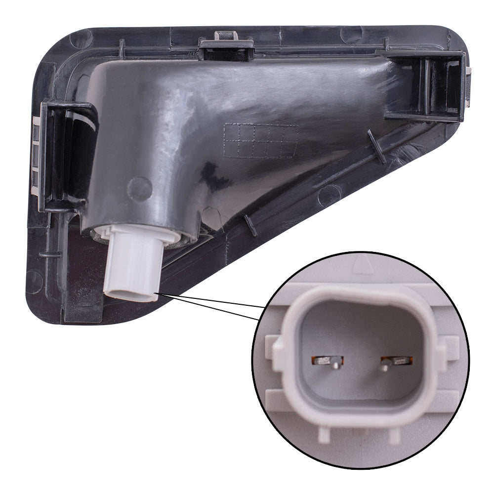 Brock Replacement Driver and Passenger Park Signal Side Marker Lights Lamps Lenses Compatible with 03-08 SUV 33851-SCV-A11ZB 33801-SCV-A11ZB