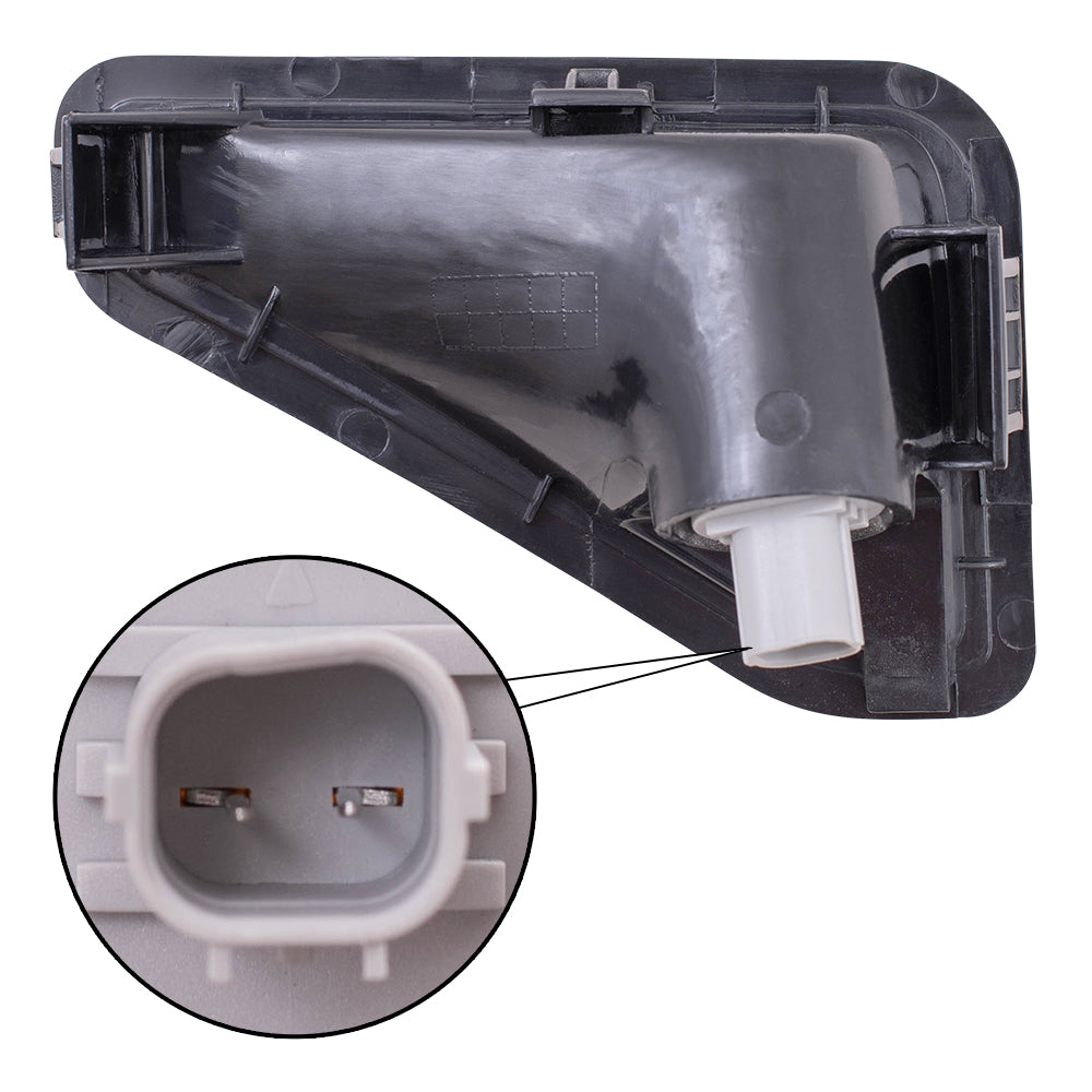 Brock Replacement Drivers Park Signal Side Marker Light Lamp Lens Compatible with 03-08 SUV 33851-SCV-A11ZB