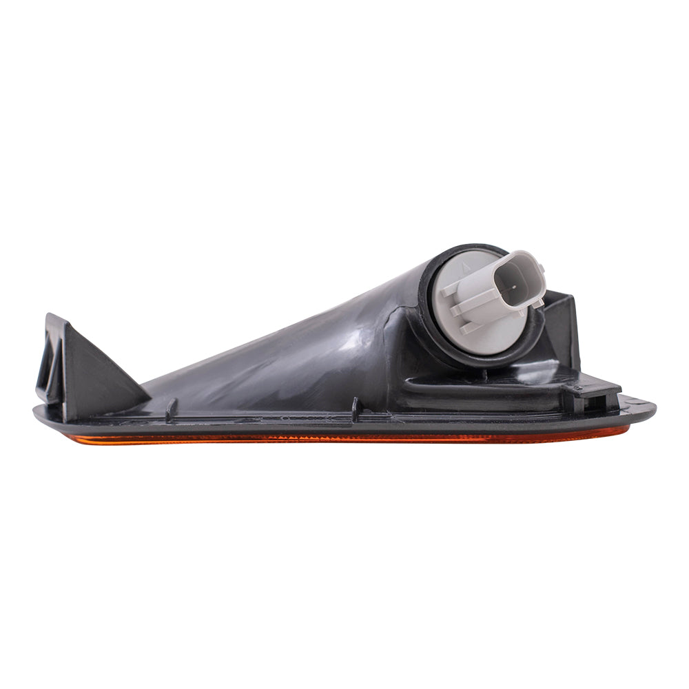 Brock Replacement Drivers Park Signal Side Marker Light Lamp Lens Compatible with 03-08 SUV 33851-SCV-A11ZB