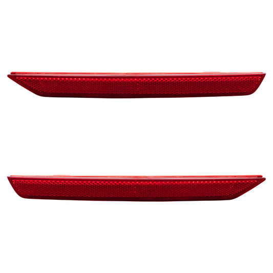 Brock Replacement Pair Set Rear Bumper Reflector Signal Lights Compatible with 11-16 Odyssey 33555-TK8-A01 33505-TK8-A01
