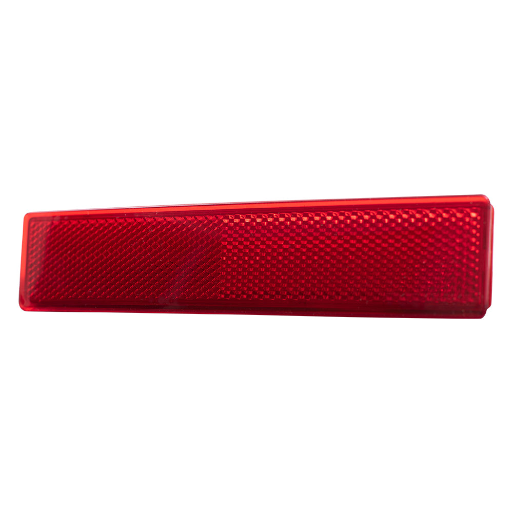 Brock Replacement Pair Set Rear Bumper Reflectors Signal Marker Lights Lens Compatible with 06-08 Pilot 33555-S9V-A11 33505-S9V-A11