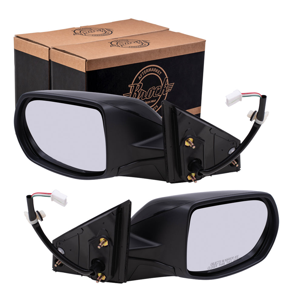 Brock Replacement Set Power Side Mirrors Compatible with 2017 2018 2019 CRV 76258-TLC-B01 76208-TLC-A01