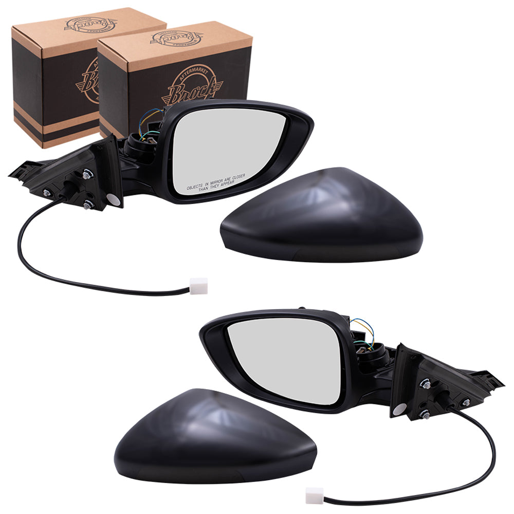 Power Door Side Mirrors Set fits 18-20 Honda Accord Pair 76258TVAA02 76208TVAA02