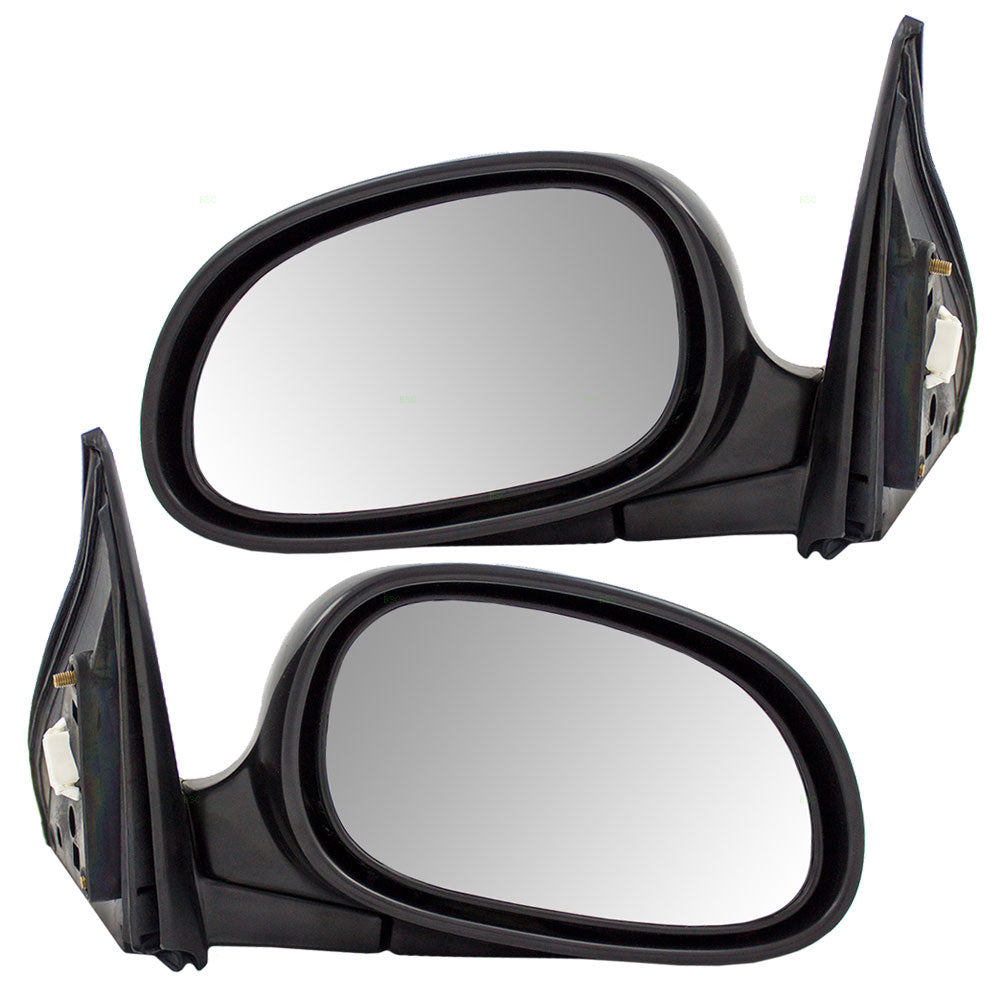 Brock Replacement Driver and Passenger Power Side View Mirrors Ready-to-Paint Compatible with 92-95 Civic Coupe Hatchback 76250SR0A26ZB 76200SR0A26ZB