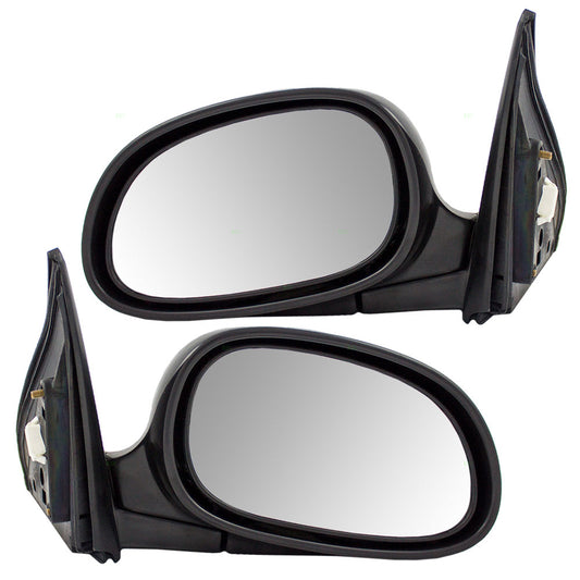Brock Replacement Driver and Passenger Power Side View Mirrors Ready-to-Paint Compatible with 92-95 Civic Coupe Hatchback 76250SR0A26ZB 76200SR0A26ZB
