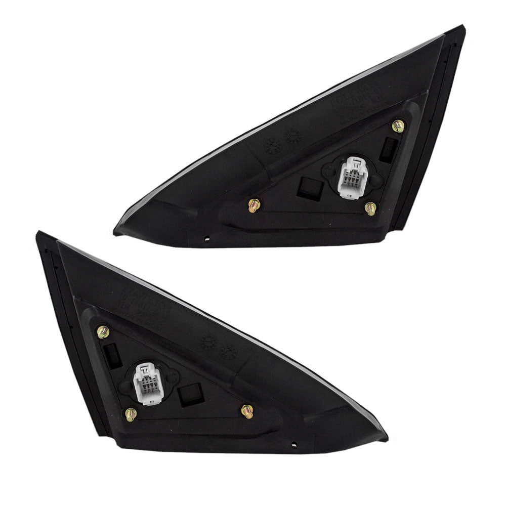 Brock Replacement Driver and Passenger Power Side View Mirror Compatible with 03-07 Accord 76250-SDN-A01ZB 76200-SDN-A01ZB