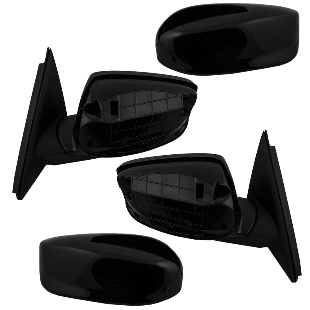 Brock Replacement Driver and Passenger Power Side View Mirror Compatible with 2008-2012 Accord Coupe 76258-TE0-A01 76208-TE0-A01