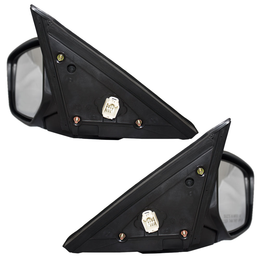 Brock Replacement Driver and Passenger Power Side View Mirror Compatible with 2008-2012 Accord Coupe 76258-TE0-A01 76208-TE0-A01