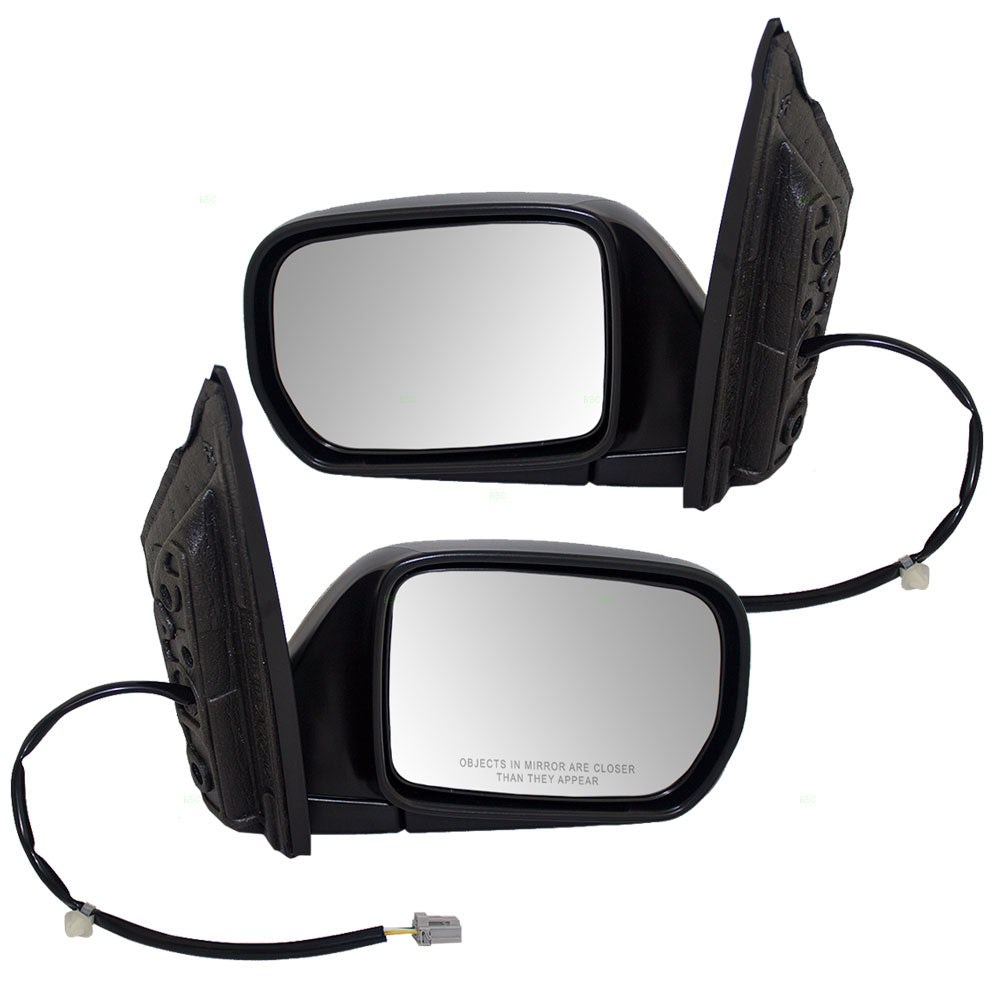 Brock Replacement Driver and Passenger Power Side View Mirror Compatible with 1999-2004 Sienna Van 76250-S0X-A01ZD 76200-SOX-A12