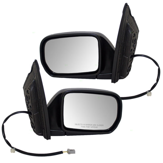 Brock Replacement Driver and Passenger Power Side View Mirror Compatible with 1999-2004 Sienna Van 76250-S0X-A01ZD 76200-SOX-A12