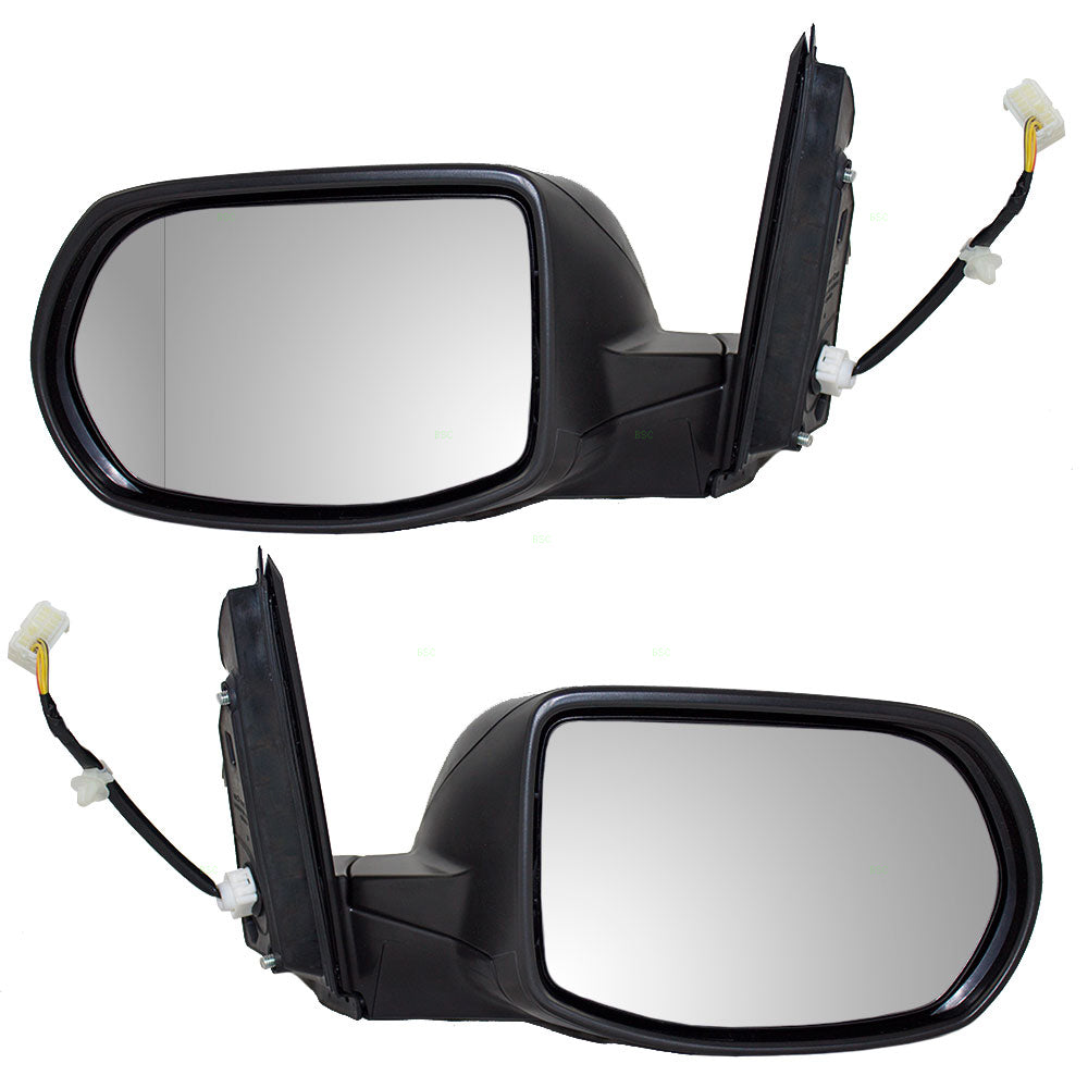 Brock Replacement Driver and Passenger Power Side View Mirrors Ready-to-Paint Compatible with 12-16 CR-V 76258-T0A-A11 76208-T0A-A11