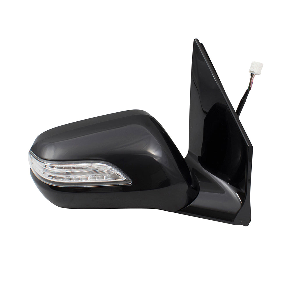 Brock Replacement Passengers Power Side View Mirror Heated Memory & Signal Compatible with 2007-2009 MDX SUV 76200-STX-A04ZG