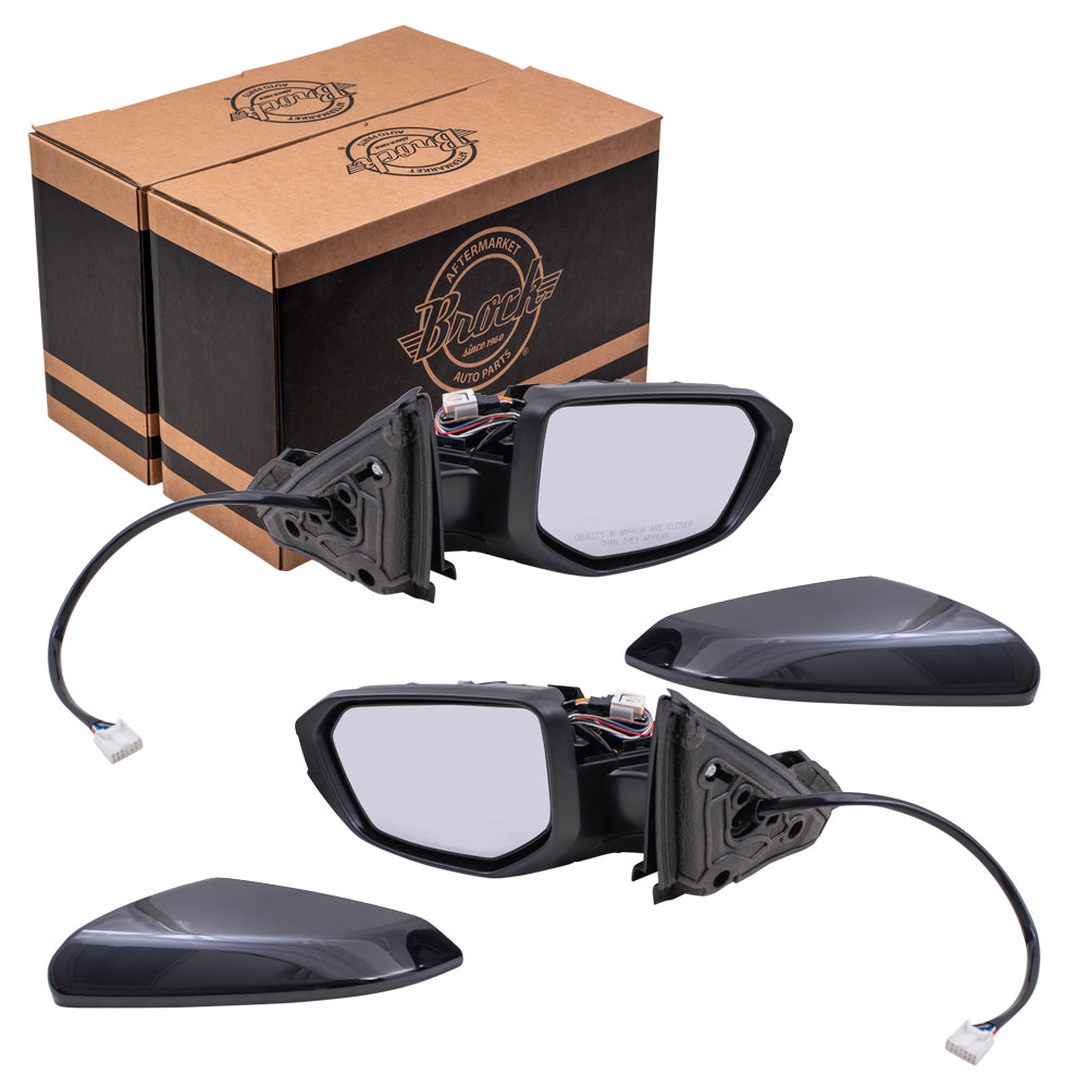 2016 Honda Civic Sedan North America Built Power Mirror Paint To Match Black With Heat-RH Side View Camera Without Signal Set LH+RH