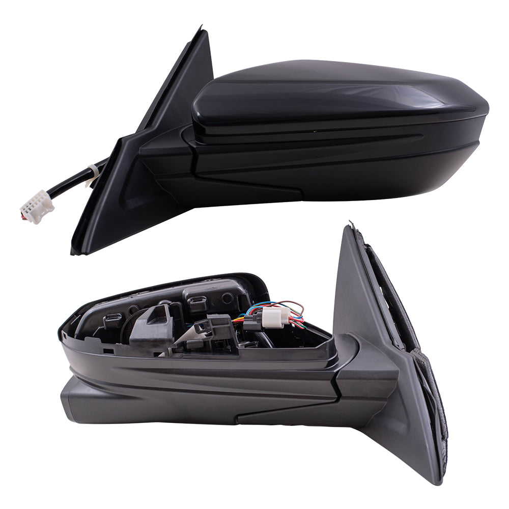 2016 Honda Civic Sedan North America Built Power Mirror Paint To Match Black With Heat-RH Side View Camera Without Signal Set LH+RH