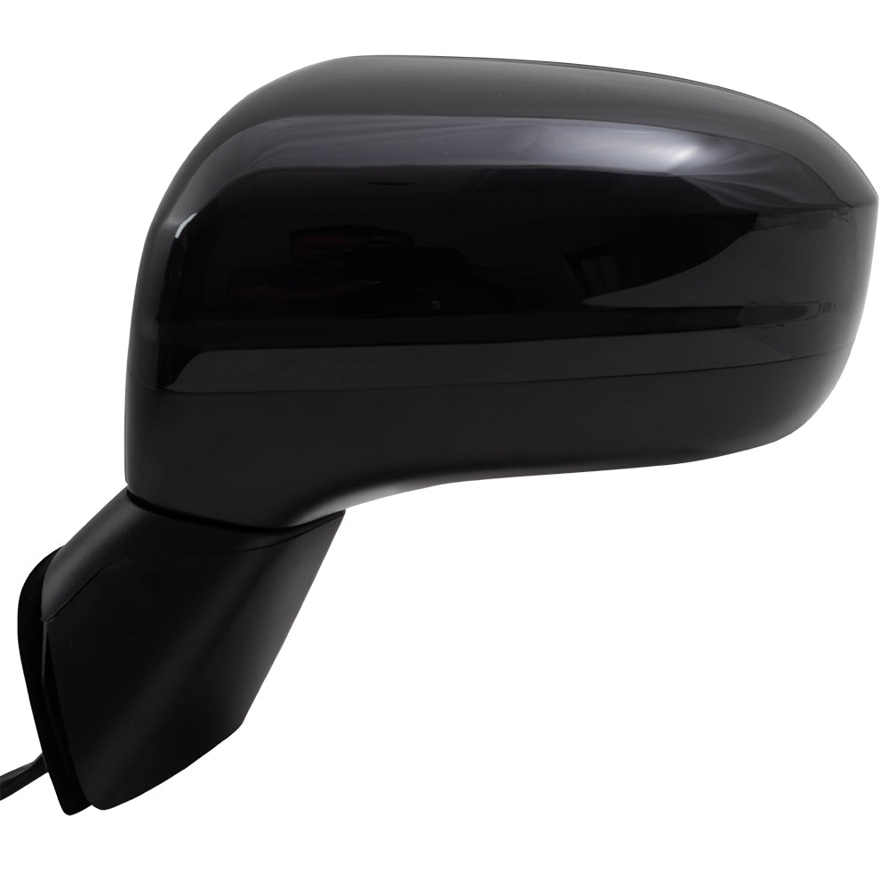Brock Aftermarket Replacement Driver Left Paint to Match Black Power Mirror with Heat Compatible with 2014-2015 Honda Civic
