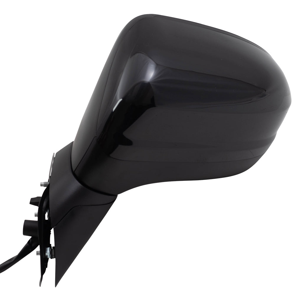 Brock Aftermarket Replacement Driver Left Paint to Match Black Power Mirror with Heat Compatible with 2014-2015 Honda Civic