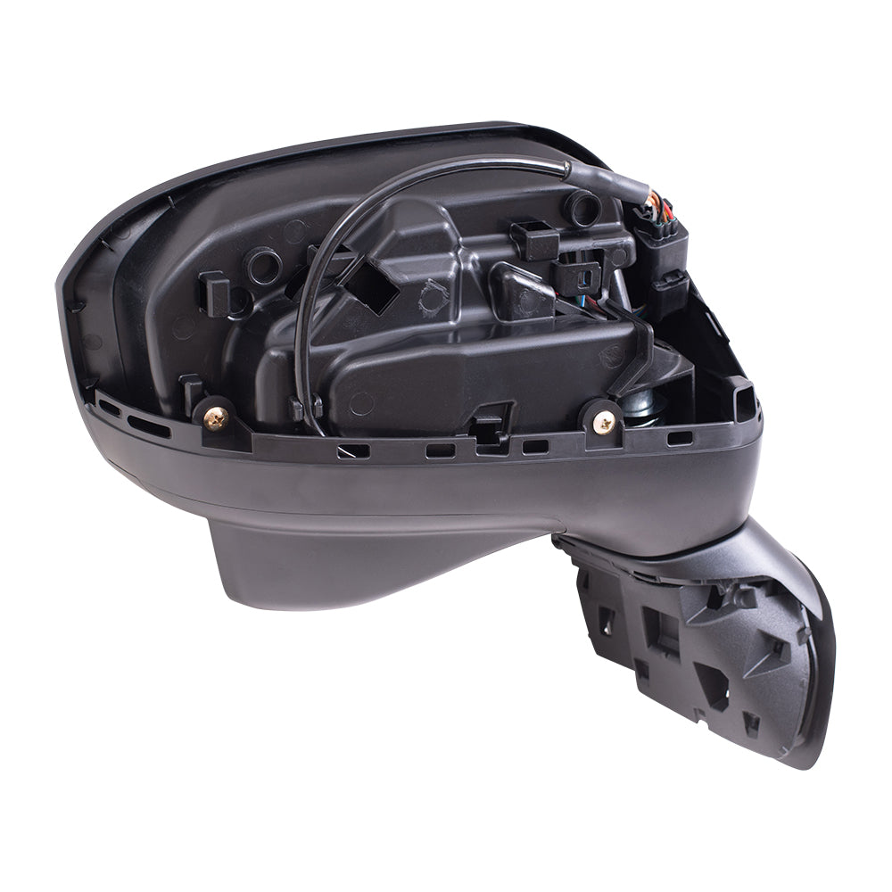 Brock Aftermarket Replacement Passenger Right Paint to Match Black Power Mirror with Heat-Side View Camera Compatible with 2014-2015 Honda Civic Sedan