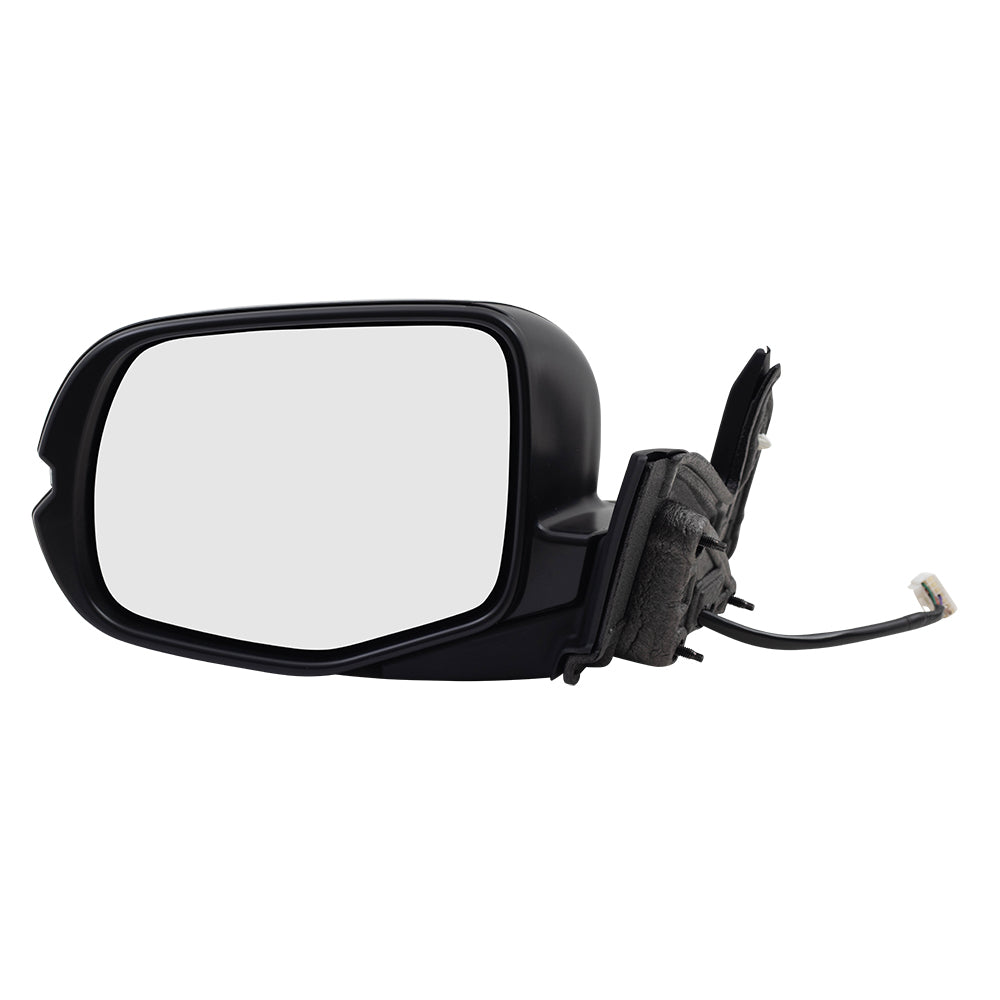 2019-2022 Honda Pilot EX-L/Special Edition/TrailSport Power Mirror Assembly Paint To Match Black Manual Folding With Heat-Signal-Memory Without Auto Dimming LH 2019-2023 Honda Passport EX-L