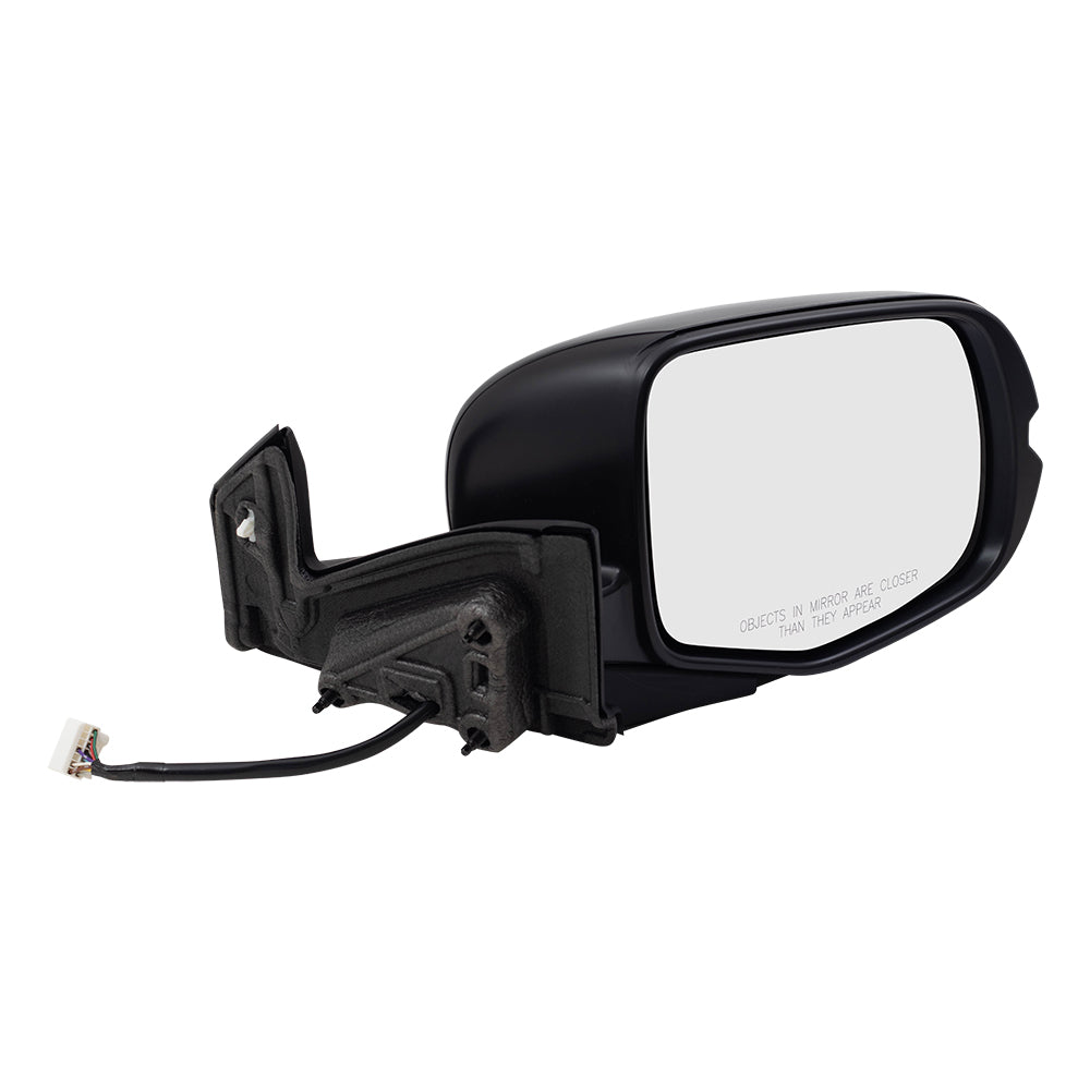 2019-2022 Honda Pilot EX-L/Special Edition/TrailSport Power Mirror Assembly Paint To Match Black Manual Folding With Heat-Signal-Memory Without Auto Dimming-Side View Camera RH 2019-2023 Honda Passport EX-L