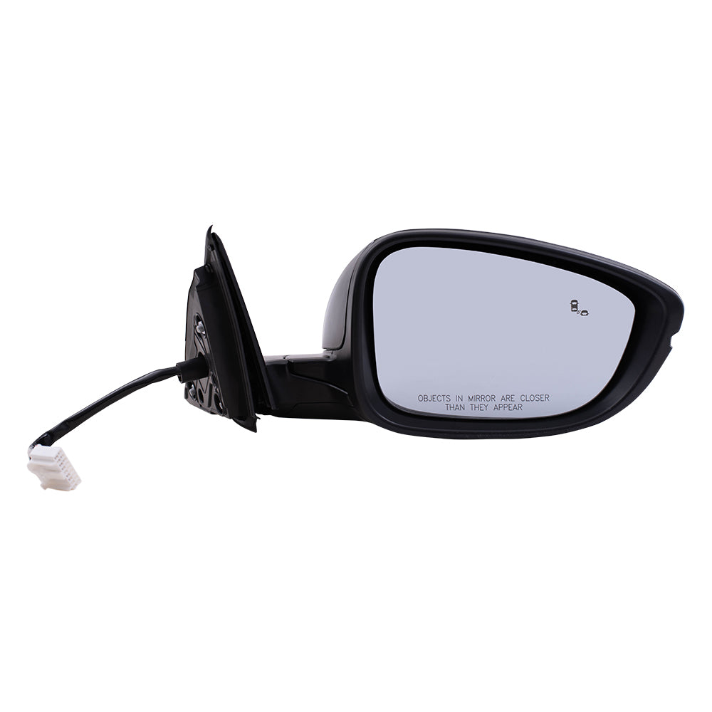 Brock Replacement Set Driver and Passenger Power Side Mirrors Heated Signal Blind Spot Detection Compatible with 2018-2020 Accord 2018-2019 Accord Hybrid