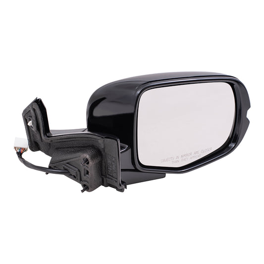 2019-2022 Honda Pilot Elite/Black Edition Power Mirror Assembly Paint To Match Black Power Folding With Heat-Signal-Memory Without Auto Dimming-Side View Camera RH 2019-2023 Honda Passport Elite