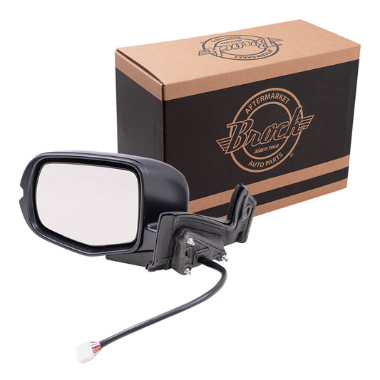 2019-2023 Honda Passport Touring/TrailSport Power Mirror Paint To Match Black Power Folding With Heat-Signal-Memory Without Auto Dimming LH