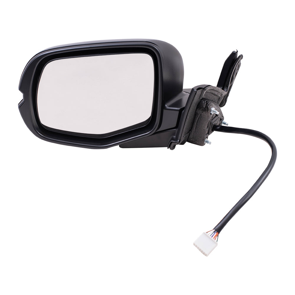2019-2023 Honda Passport Touring/TrailSport Power Mirror Paint To Match Black Power Folding With Heat-Signal-Memory Without Auto Dimming LH