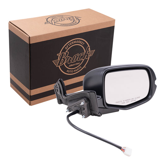 2019-2023 Honda Passport Touring/TrailSport Power Mirror Paint To Match Black Power Folding With Heat-Signal-Memory Without Auto Dimming-Side View Camera RH
