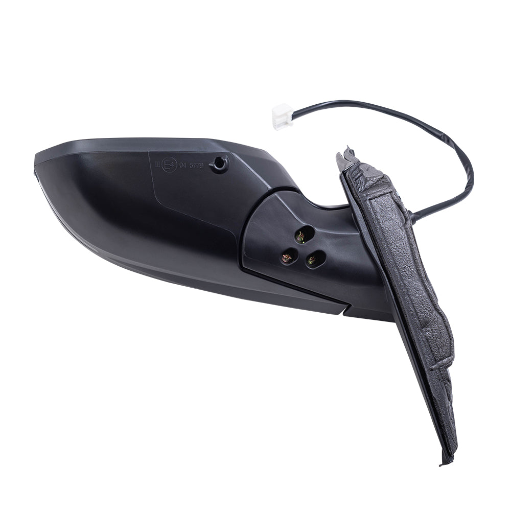 Brock Replacement Driver Side Power Mirror Paint-to-Match Black with Heat and Signal Compatible with 2017-2021 Honda Civic Hatchback Sport Touring